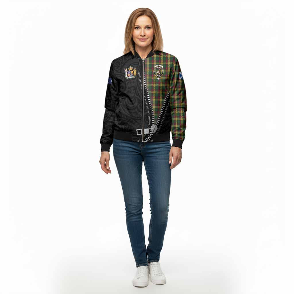 MacMillan (McMillan) Tartan Bomber Jacket New Zealand Pattern Unique Zipper Stylized