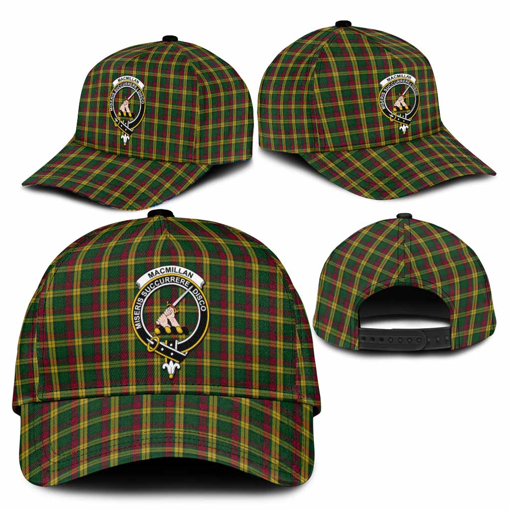 MacMillan (McMillan) Tartan Classic Cap with Family Crest