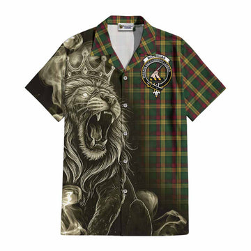 MacMillan (McMillan) Tartan Cotton Hawaiian Shirt Roaring Lion Heritage