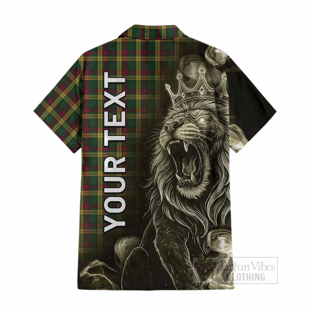 MacMillan (McMillan) Tartan Cotton Hawaiian Shirt Roaring Lion Heritage