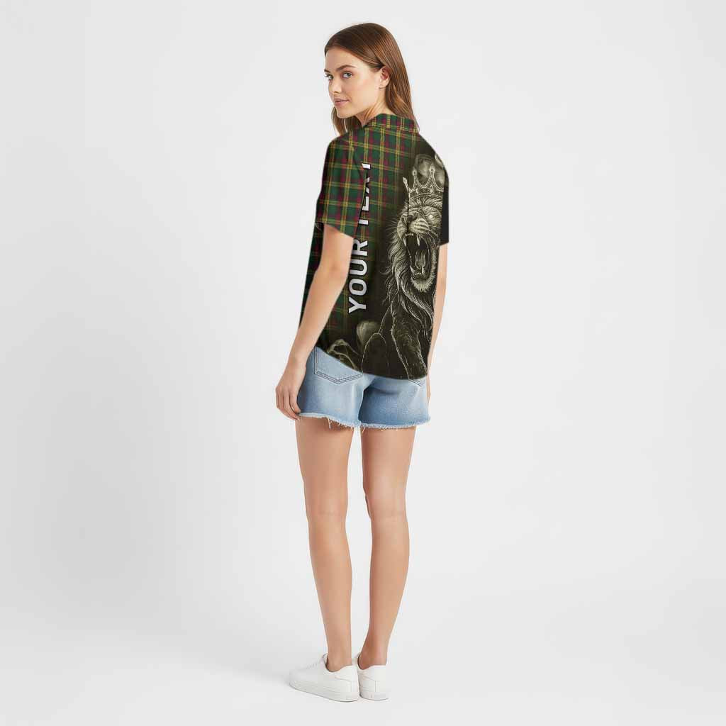 MacMillan (McMillan) Tartan Cotton Hawaiian Shirt Roaring Lion Heritage