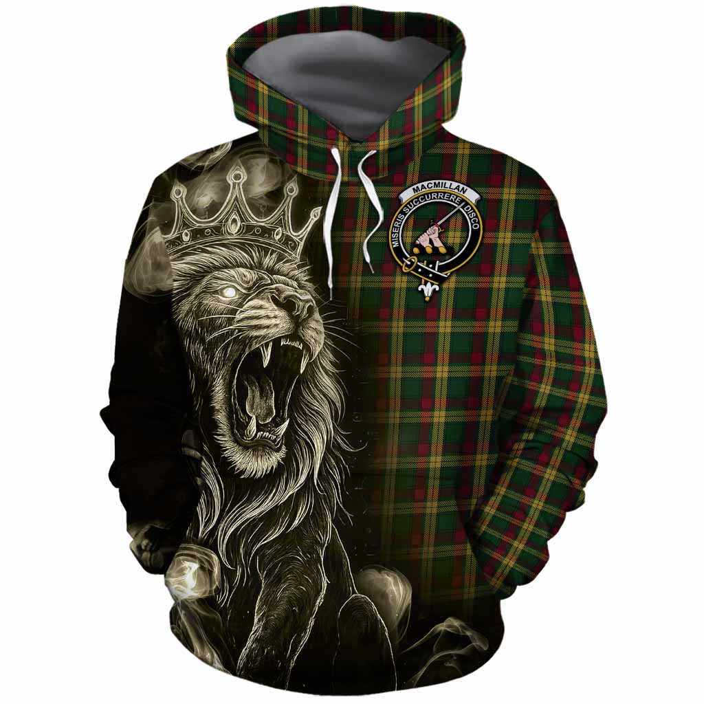 MacMillan (McMillan) Tartan Cotton Hoodie Roaring Lion Heritage