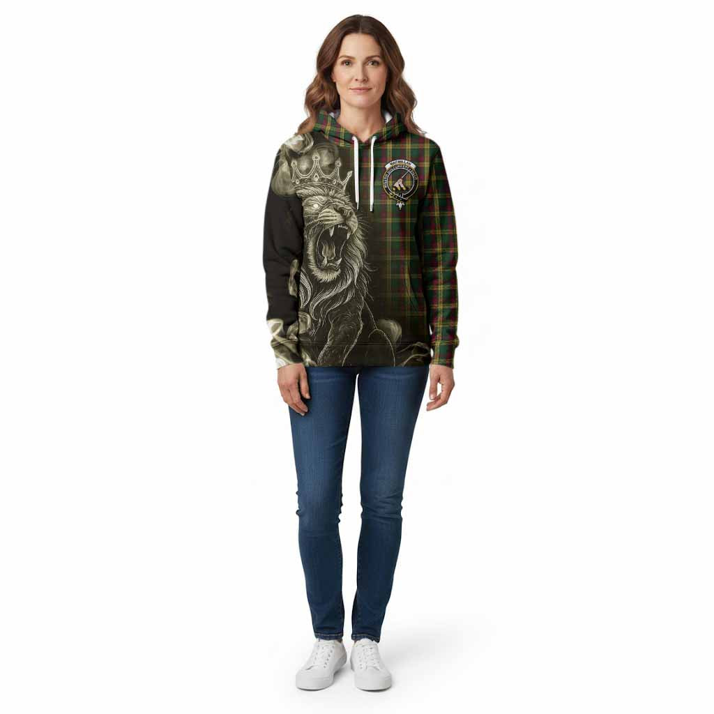 MacMillan (McMillan) Tartan Cotton Hoodie Roaring Lion Heritage