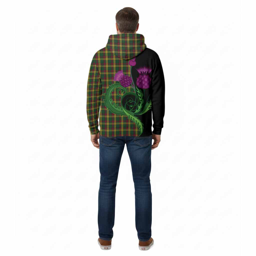 MacMillan (McMillan) Tartan Cotton Hoodie Traditional Scottish Thistle