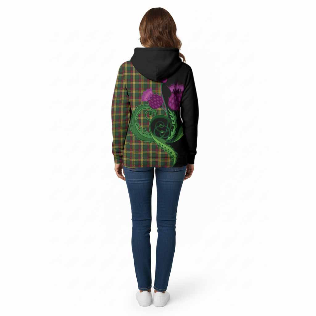 MacMillan (McMillan) Tartan Cotton Hoodie Traditional Scottish Thistle