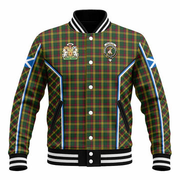 MacMillan (McMillan) Tartan Crest Baseball Jacket Scotland Coat of Arm Flag Style - Tartan Vibes Clothing