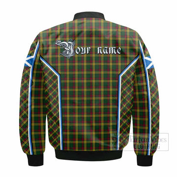 MacMillan (McMillan) Tartan Crest Bomber Jacket Scotland Coat of Arm Flag Style