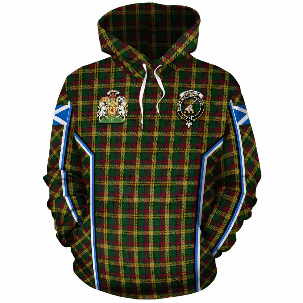 MacMillan (McMillan) Tartan Crest Cotton Hoodie Scotland Coat of Arm Flag Style - Tartan Vibes Clothing