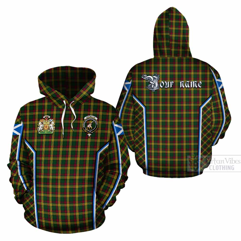 MacMillan (McMillan) Tartan Crest Cotton Hoodie Scotland Coat of Arm Flag Style - Tartan Vibes Clothing