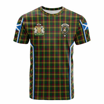 MacMillan (McMillan) Tartan Crest Cotton T-shirt Scotland Coat of Arm Flag Style - Tartan Vibes Clothing