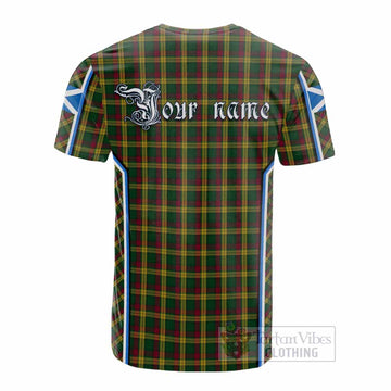 MacMillan (McMillan) Tartan Crest Cotton T-shirt Scotland Coat of Arm Flag Style - Tartan Vibes Clothing