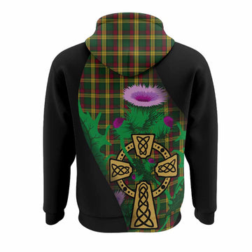 MacMillan (McMillan) Tartan Crest Hoodie Celtic Cross Thistle Flowers