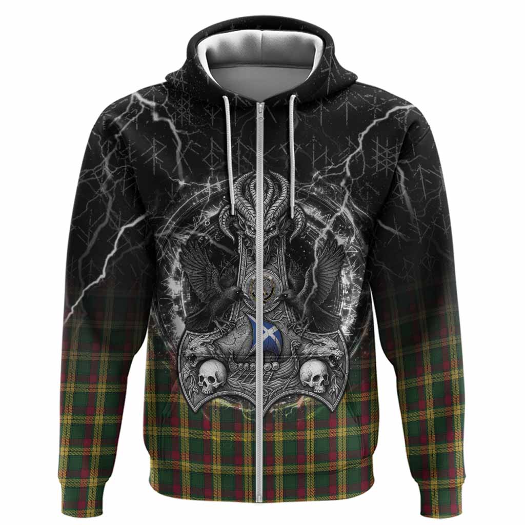 MacMillan (McMillan) Tartan Crest Hoodie Celtic Odin's Raven Legacy