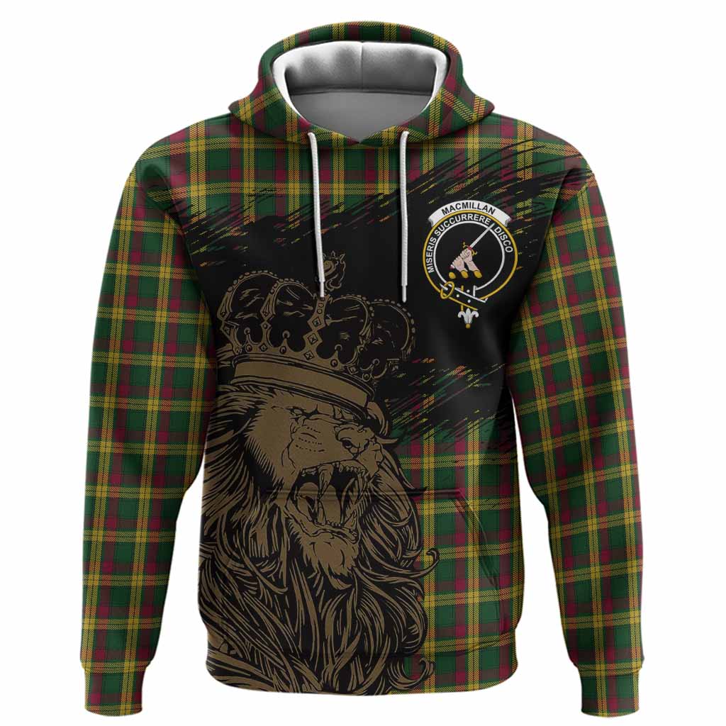 MacMillan (McMillan) Tartan Crest Hoodie Crowned Lion Heritage Style