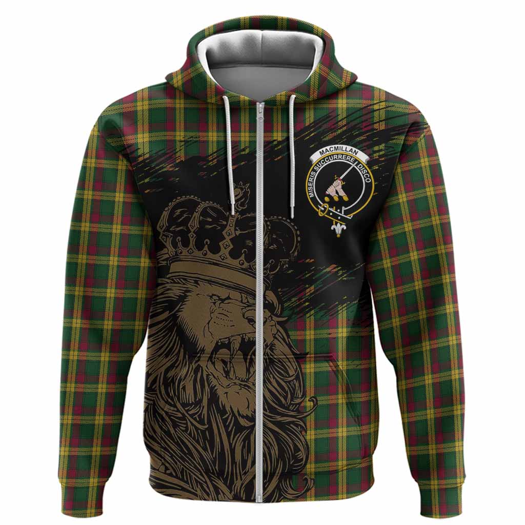 MacMillan (McMillan) Tartan Crest Hoodie Crowned Lion Heritage Style