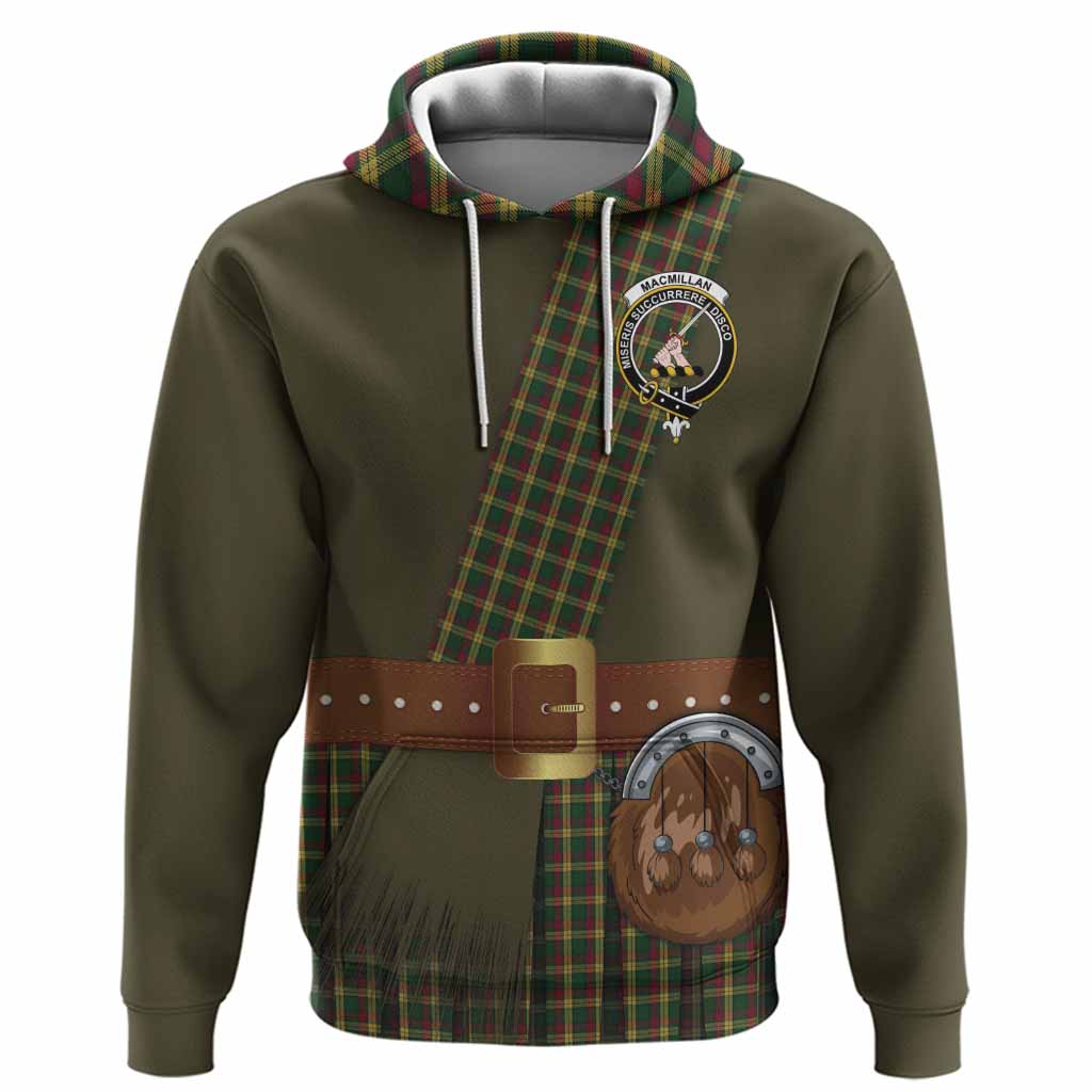 MacMillan (McMillan) Tartan Crest Hoodie Kilt Costume Style