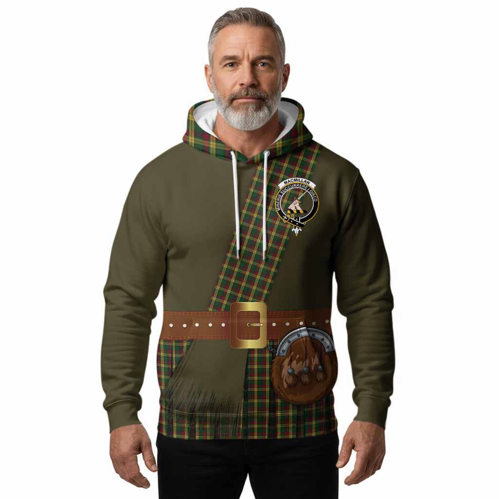 MacMillan (McMillan) Tartan Crest Hoodie Kilt Costume Style