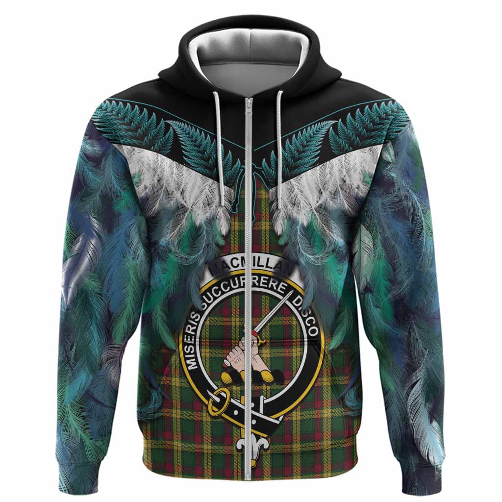 MacMillan (McMillan) Tartan Crest Hoodie New Zealand Maori Korowai Cloak