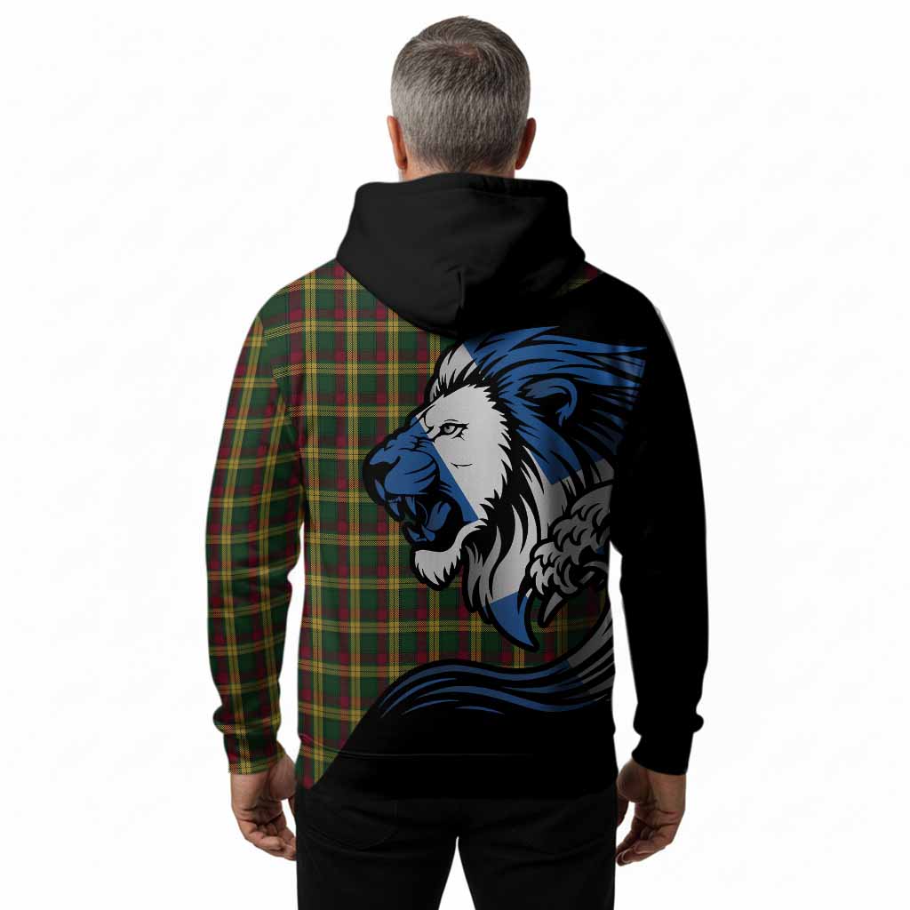 MacMillan (McMillan) Tartan Crest Hoodie Scottish Golden Lions Wave Flow