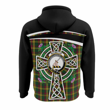 MacMillan (McMillan) Tartan Crest Hoodie Scottish Thistle Celtic Cross Alba Gu Brath
