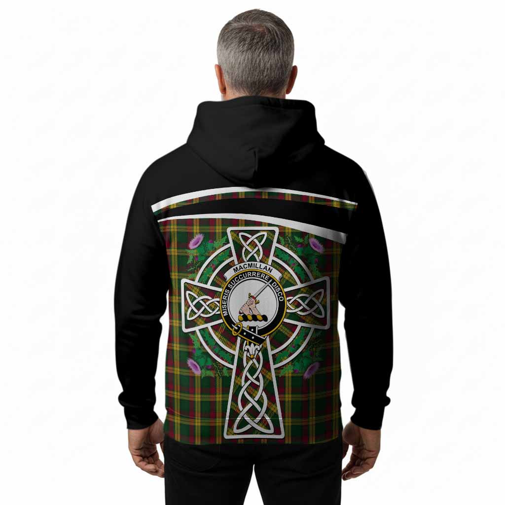 MacMillan (McMillan) Tartan Crest Hoodie Scottish Thistle Celtic Cross Alba Gu Brath