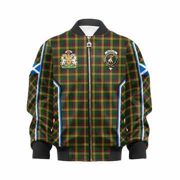 MacMillan (McMillan) Tartan Crest Kid Bomber Jacket Scotland Coat of Arm Flag Style