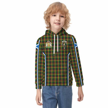 MacMillan (McMillan) Tartan Crest Kid Hoodie Scotland Coat of Arm Flag Style