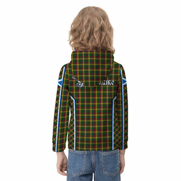 MacMillan (McMillan) Tartan Crest Kid Hoodie Scotland Coat of Arm Flag Style