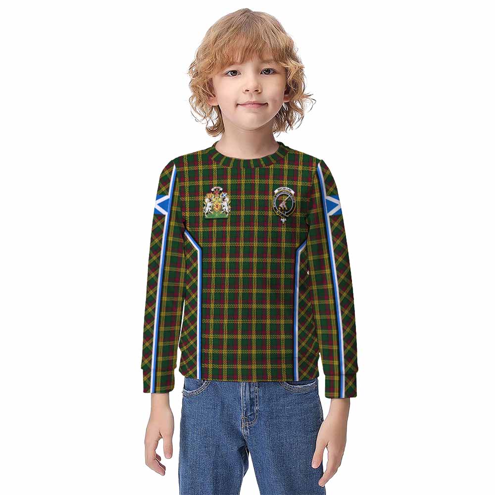 MacMillan (McMillan) Tartan Crest Kid Knitted Sweatshirt Scotland Coat of Arm Flag Style - Tartan Vibes Clothing