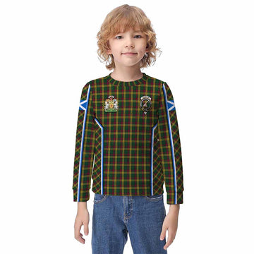 MacMillan (McMillan) Tartan Crest Kid Knitted Sweatshirt Scotland Coat of Arm Flag Style