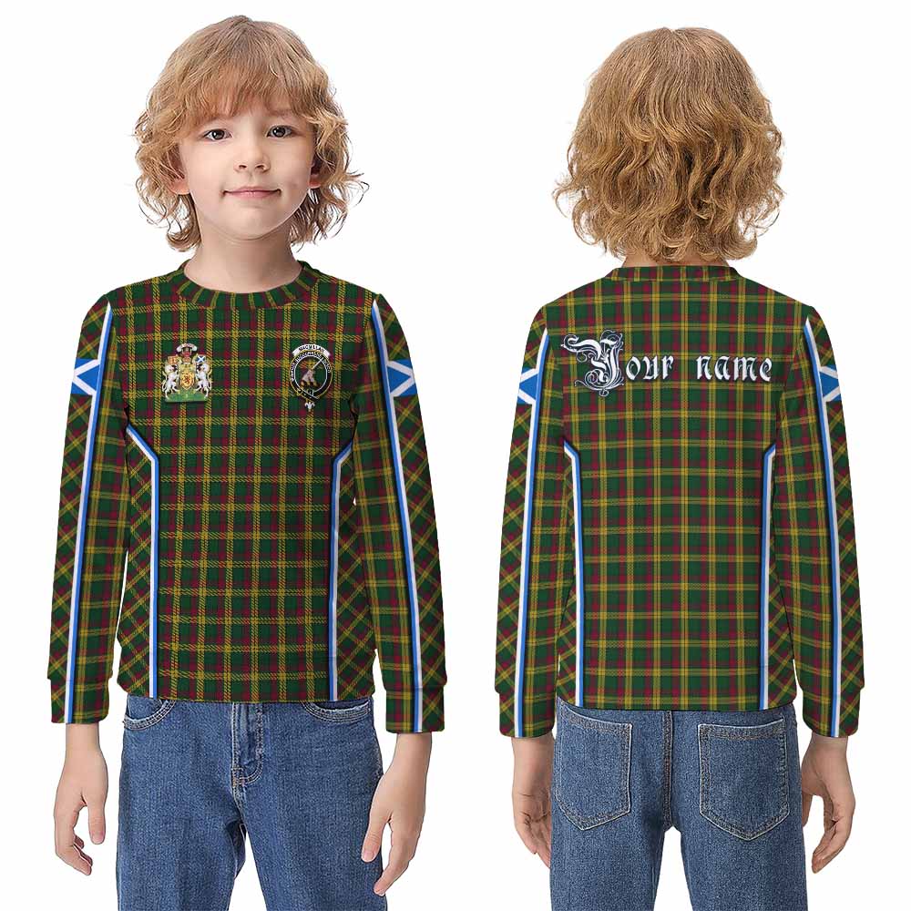 MacMillan (McMillan) Tartan Crest Kid Knitted Sweatshirt Scotland Coat of Arm Flag Style - Tartan Vibes Clothing