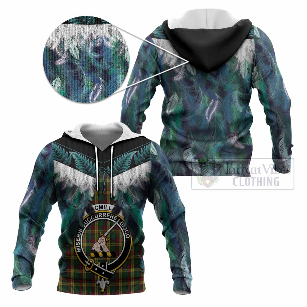 MacMillan (McMillan) Tartan Crest Knitted Hoodie New Zealand Maori Korowai Cloak