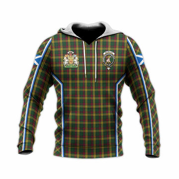 MacMillan (McMillan) Tartan Crest Knitted Hoodie Scotland Coat of Arm Flag Style
