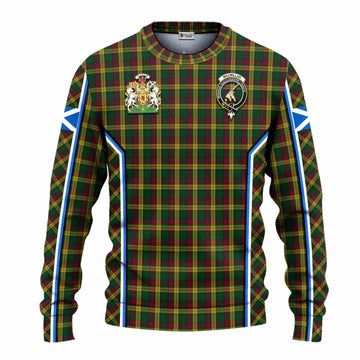 MacMillan (McMillan) Tartan Crest Knitted Sweater Scotland Coat of Arm Flag Style - Tartan Vibes Clothing