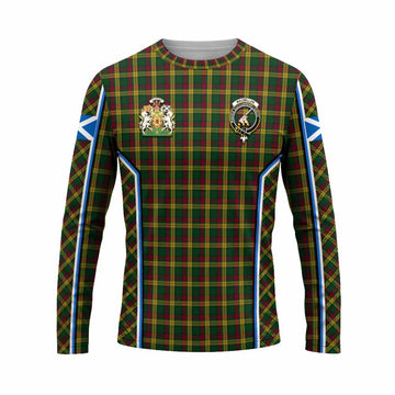 MacMillan (McMillan) Tartan Crest Long Sleeve T-Shirt Scotland Coat of Arm Flag Style - Tartan Vibes Clothing