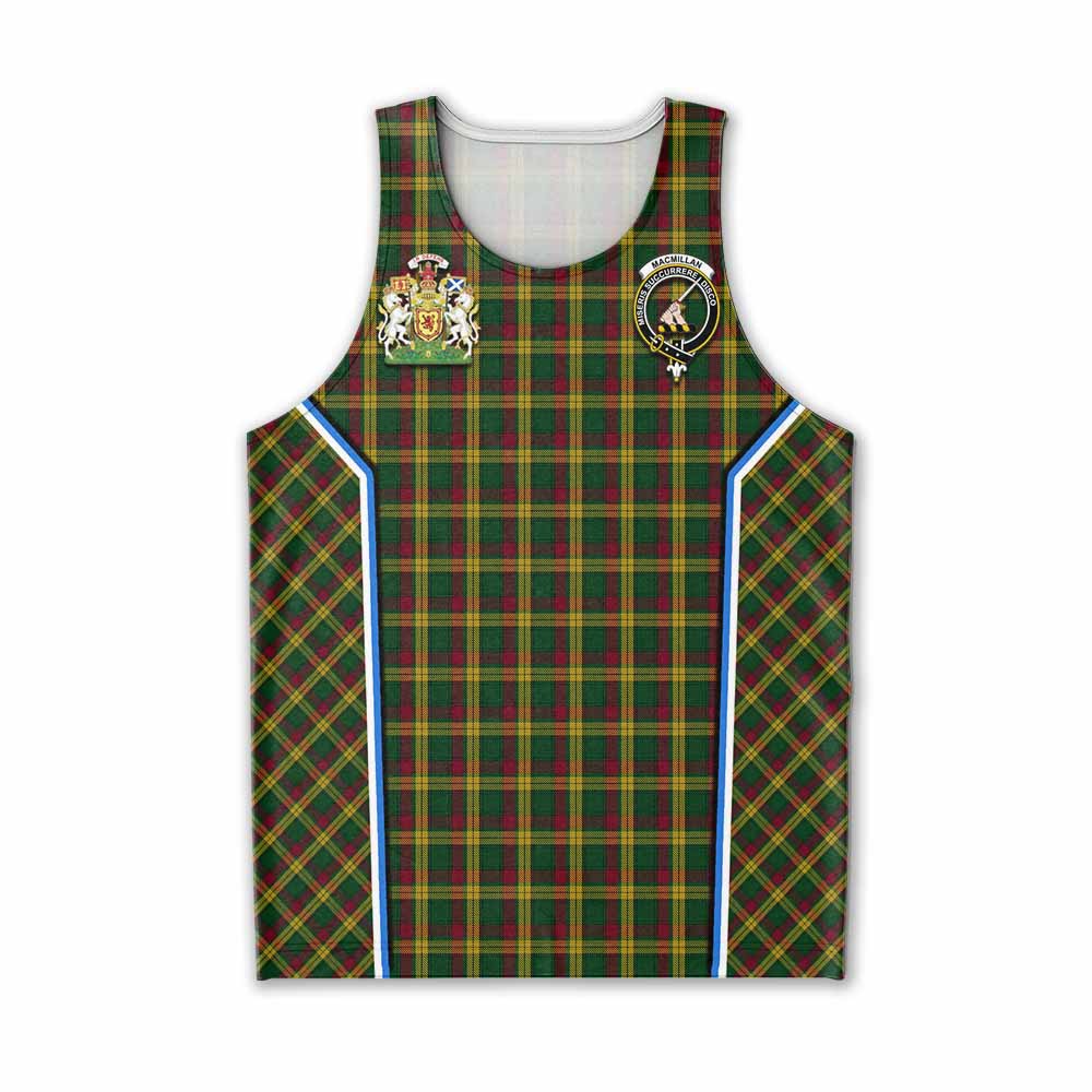 MacMillan (McMillan) Tartan Crest Men Tank Top Scotland Coat of Arm Flag Style - Tartan Vibes Clothing