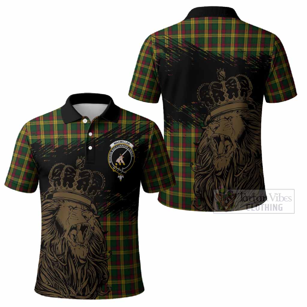 MacMillan (McMillan) Tartan Crest Polo Shirt Crowned Lion Heritage Style