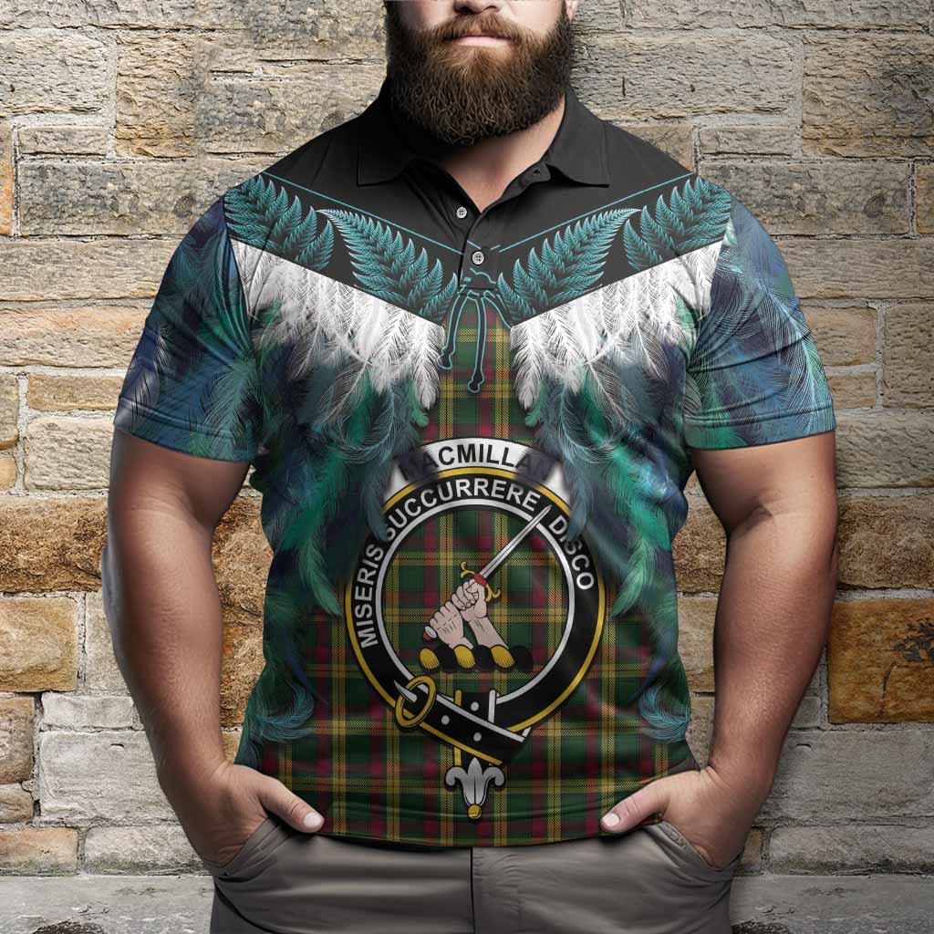 MacMillan (McMillan) Tartan Crest Polo Shirt New Zealand Maori Korowai Cloak