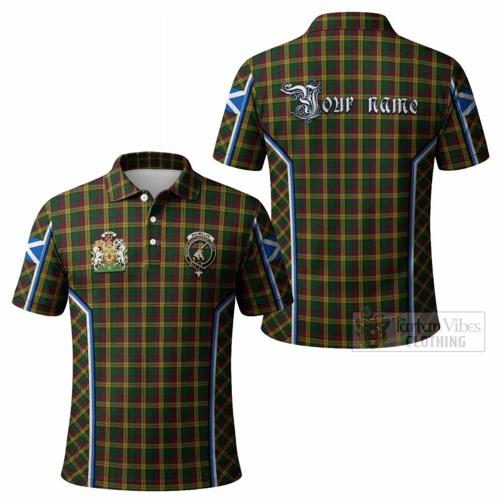 MacMillan (McMillan) Tartan Crest Polo Shirt Scotland Coat of Arm Flag Style - Tartan Vibes Clothing