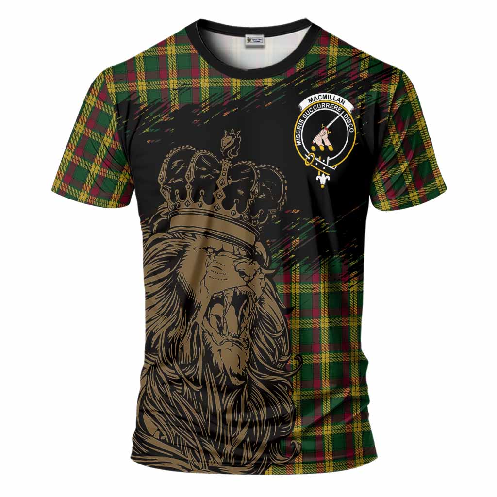 MacMillan (McMillan) Tartan Crest T-Shirt Crowned Lion Heritage Style