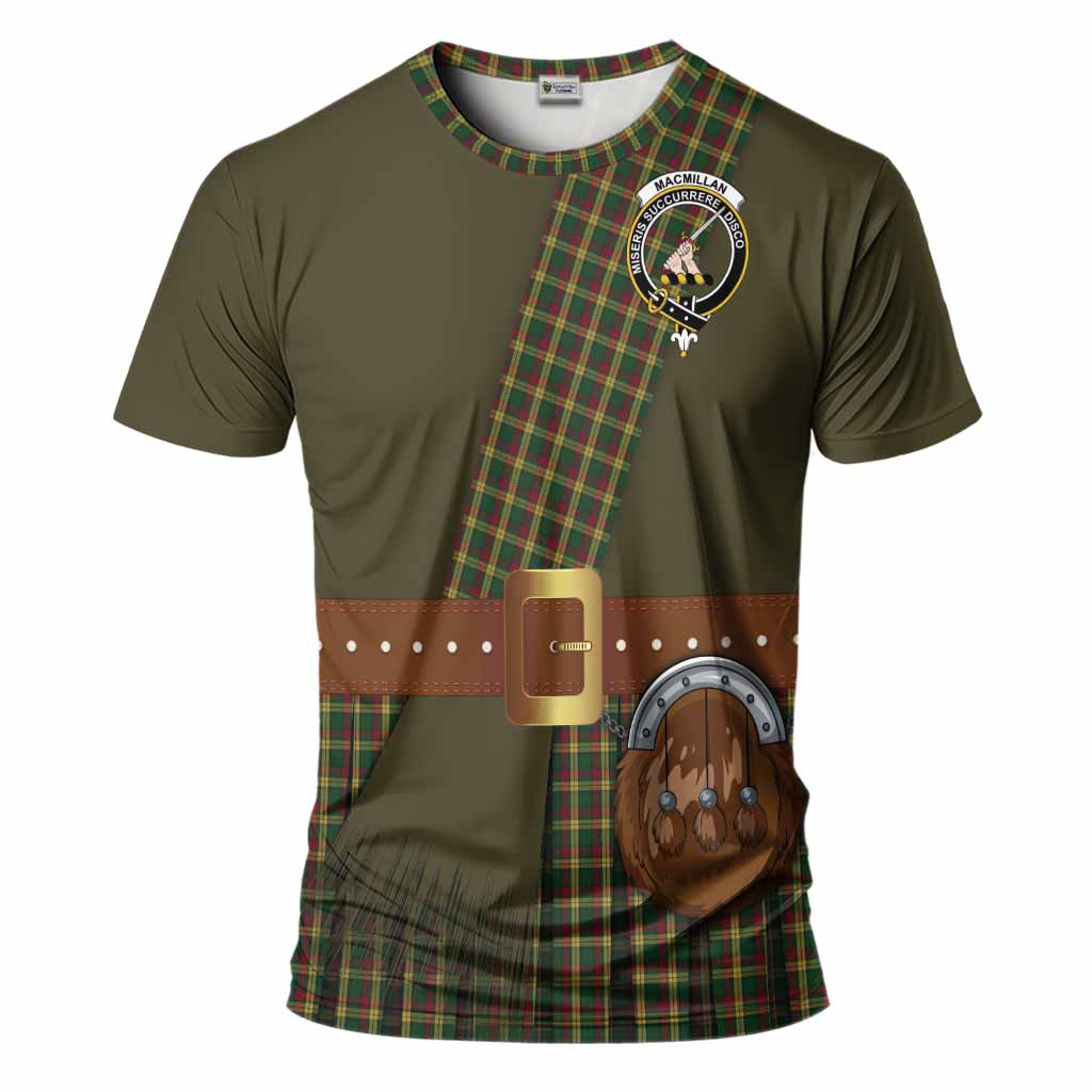 MacMillan (McMillan) Tartan Crest T-Shirt Kilt Costume Style