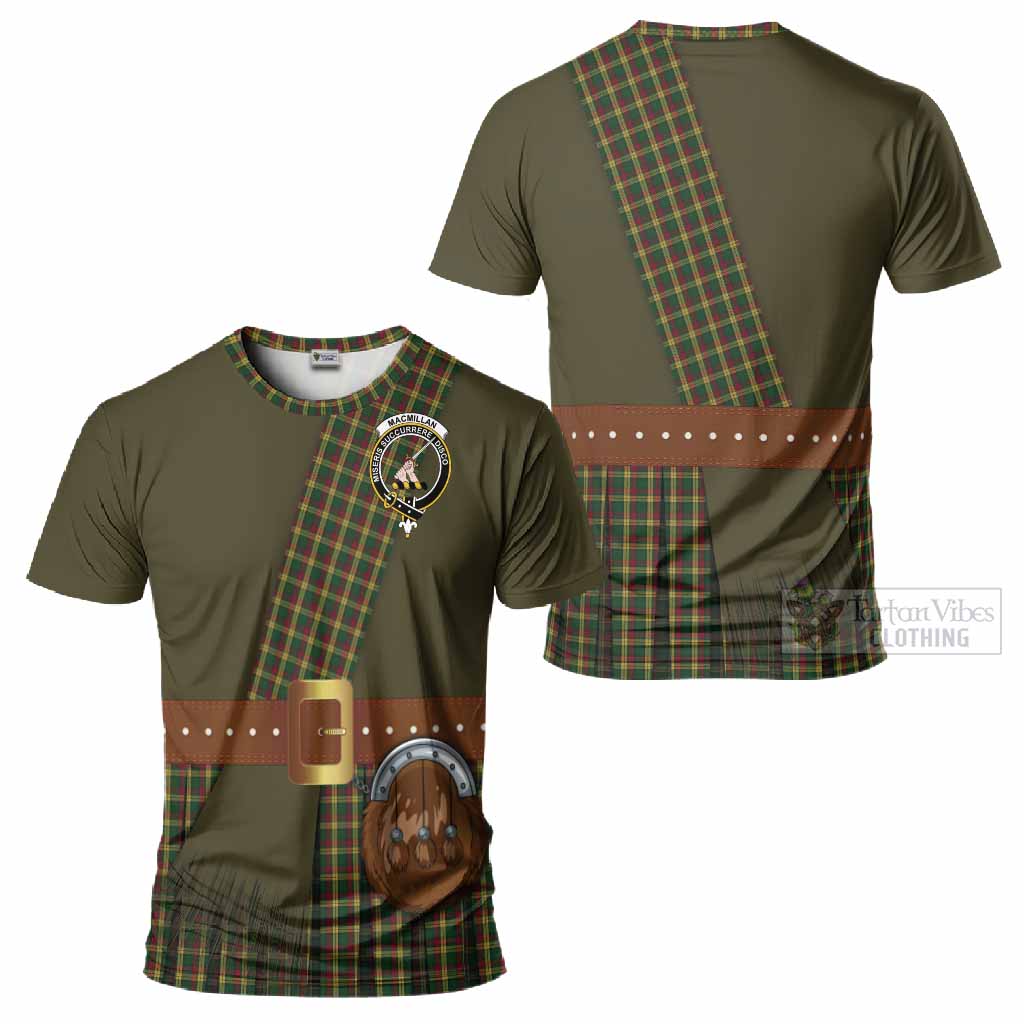 MacMillan (McMillan) Tartan Crest T-Shirt Kilt Costume Style