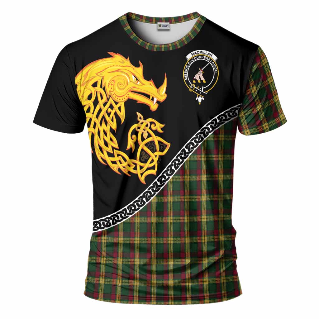 MacMillan (McMillan) Tartan Crest T-Shirt Legendary Dragon Knot Half Style