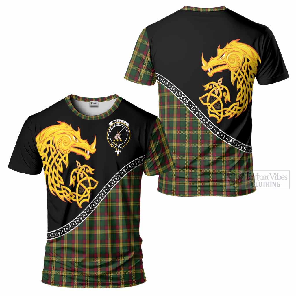 MacMillan (McMillan) Tartan Crest T-Shirt Legendary Dragon Knot Half Style