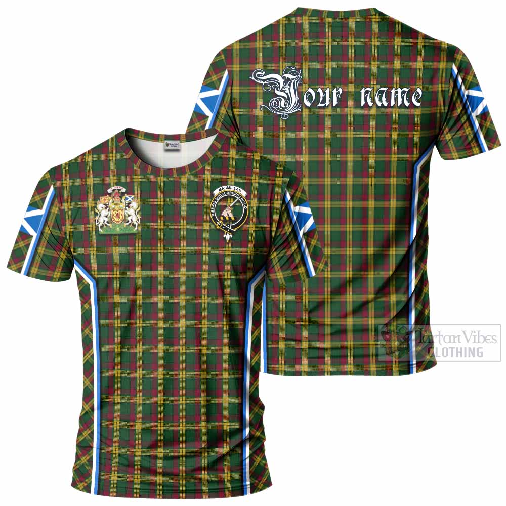 MacMillan (McMillan) Tartan Crest T-shirt Scotland Coat of Arm Flag Style - Tartan Vibes Clothing