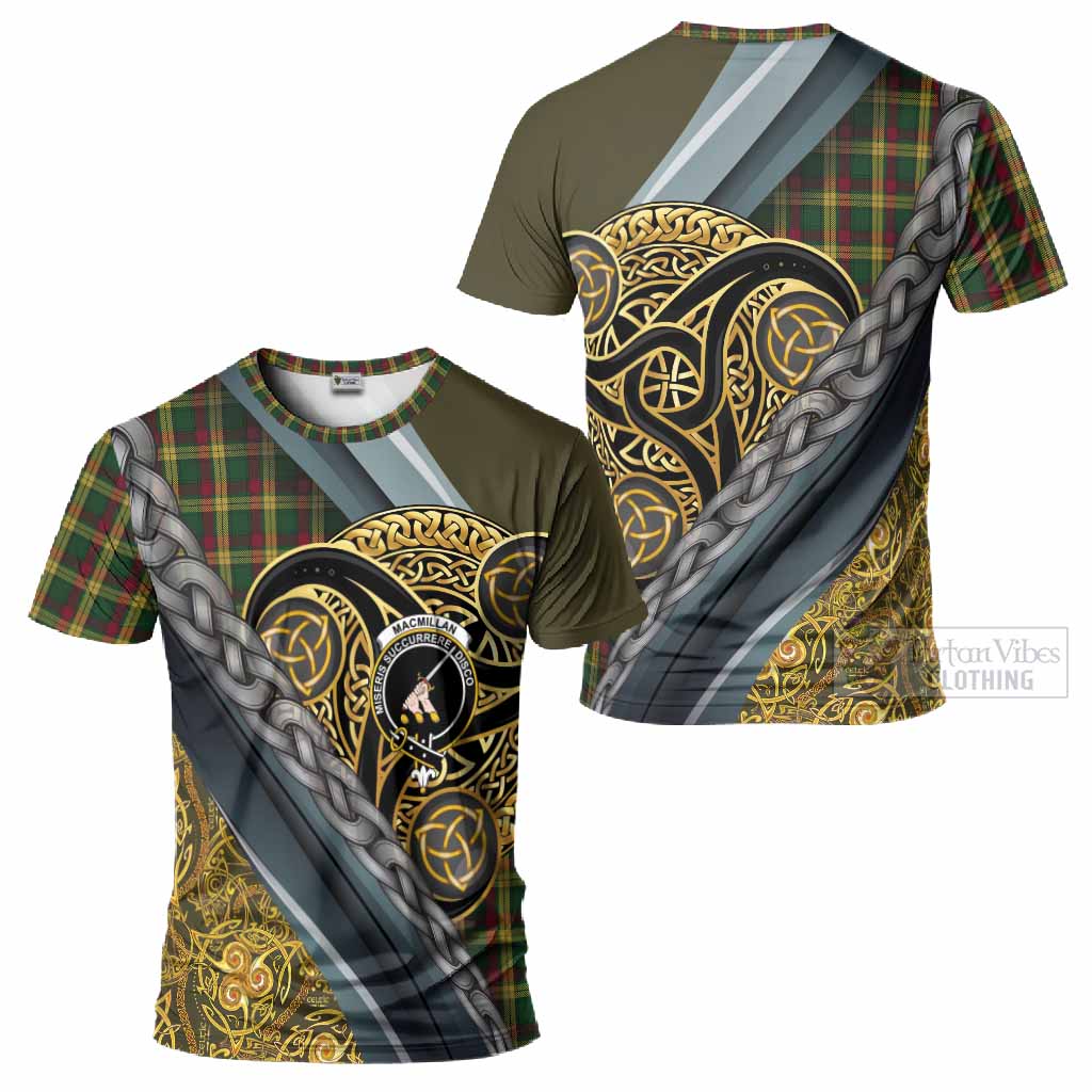 MacMillan (McMillan) Tartan Crest T-Shirt Scottish Triskele Celtic
