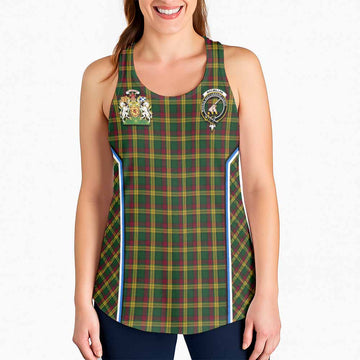 MacMillan (McMillan) Tartan Crest Women Racerback Tanks Scotland Coat of Arm Flag Style