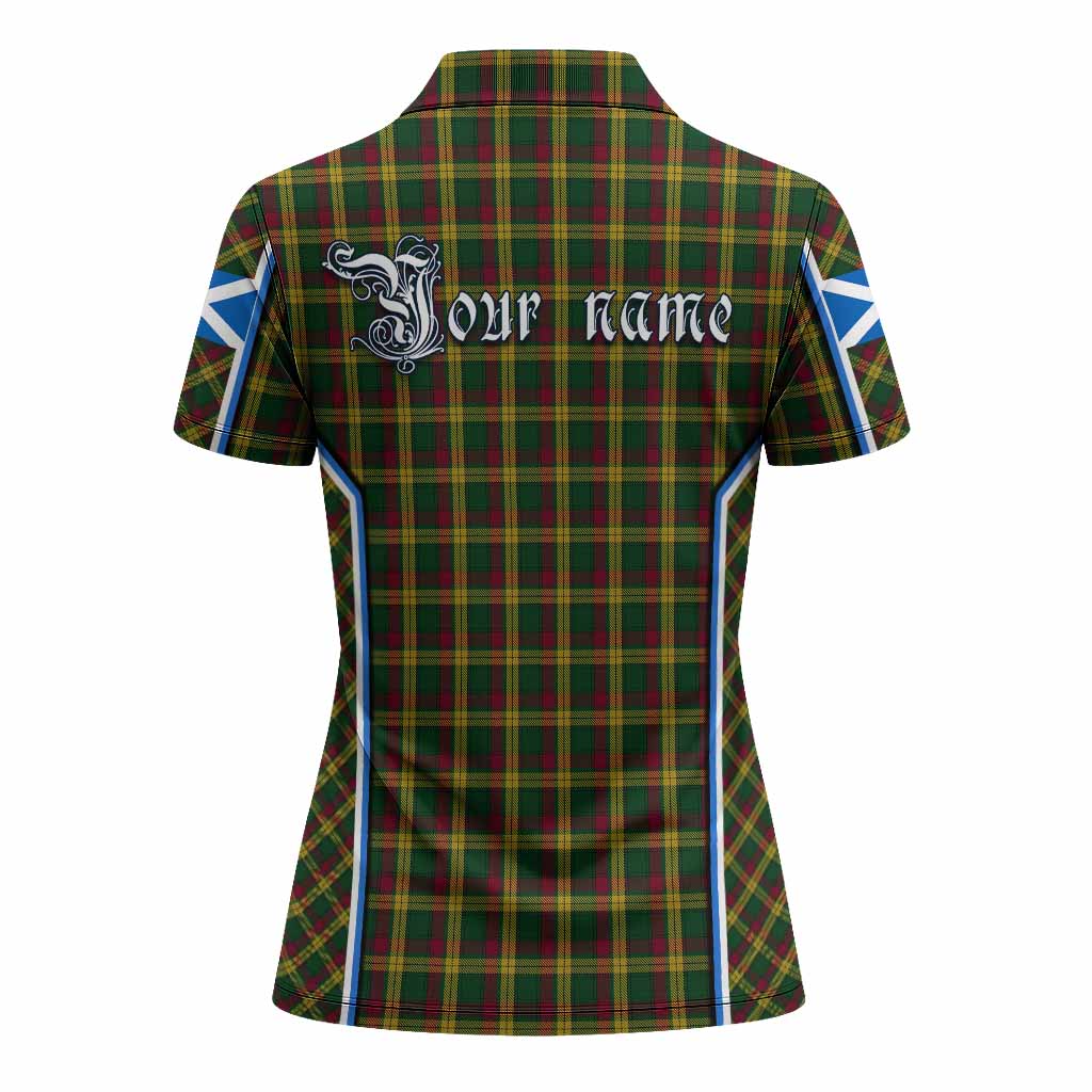 MacMillan (McMillan) Tartan Crest Women's Polo Shirt Scotland Coat of Arm Flag Style - Tartan Vibes Clothing