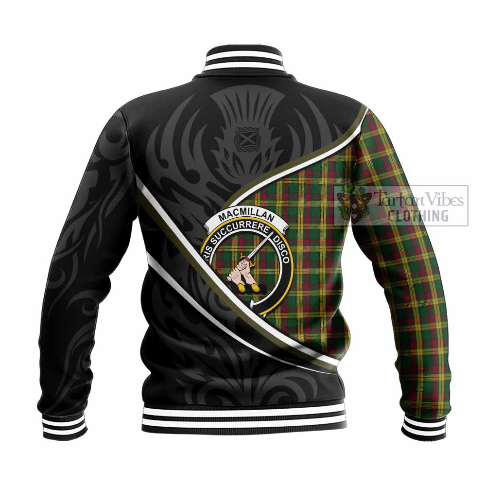 MacMillan (McMillan) Tartan Family Crest Baseball Jacket Celtic Scottish Thistle Floral - Tartan Vibes Clothing