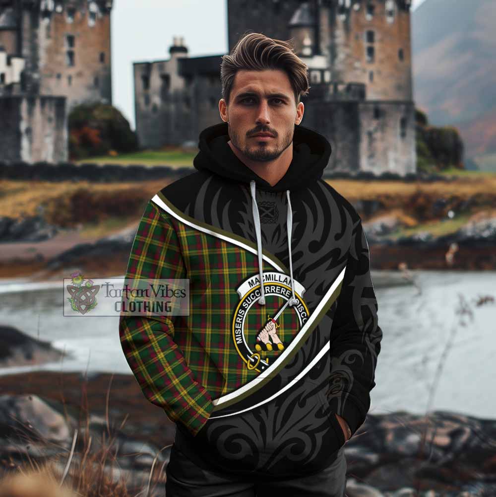MacMillan (McMillan) Tartan Family Crest Cotton Hoodie Celtic Scottish Thistle Floral - Tartan Vibes Clothing
